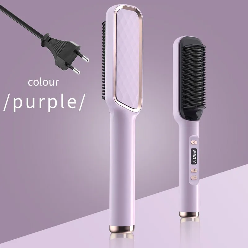 Lady Glams Electric Hot Comb Multi-functional Straight Hair Straightener Comb