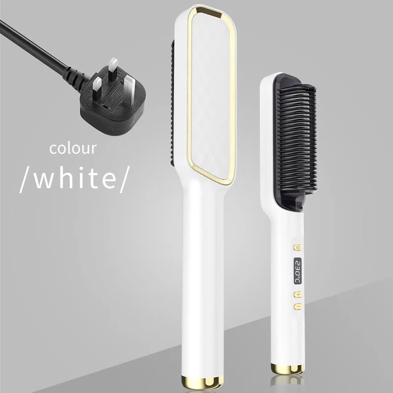 Lady Glams Electric Hot Comb Multi-functional Straight Hair Straightener Comb