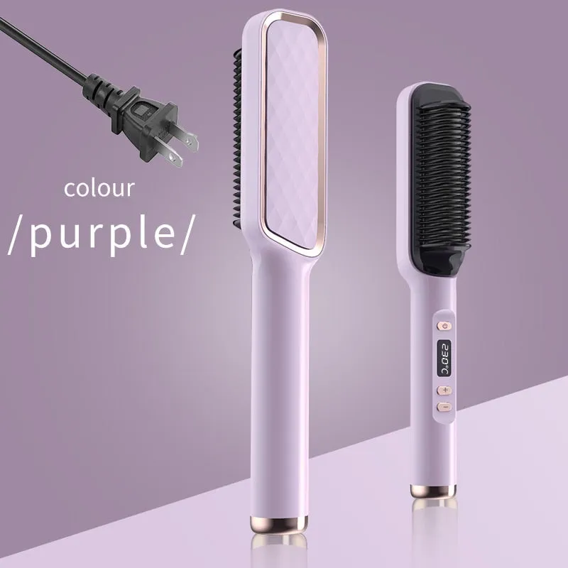 Lady Glams Electric Hot Comb Multi-functional Straight Hair Straightener Comb