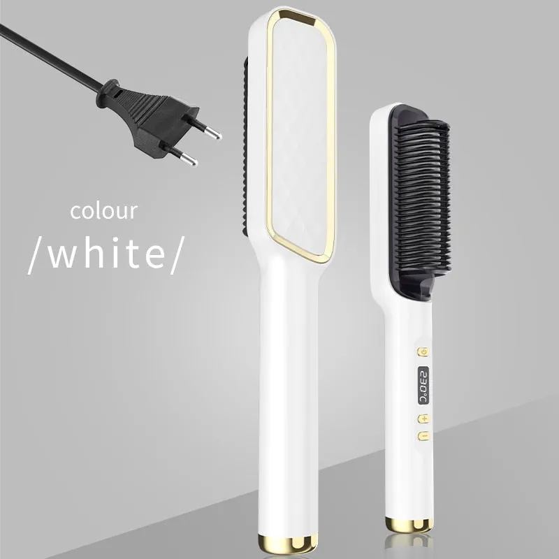 Lady Glams Electric Hot Comb Multi-functional Straight Hair Straightener Comb
