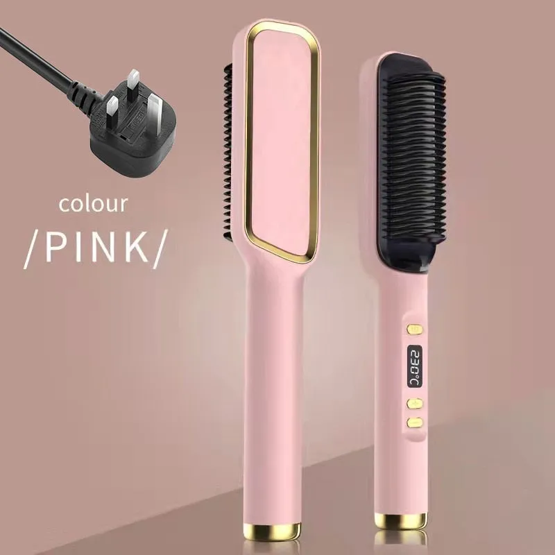 Lady Glams Electric Hot Comb Multi-functional Straight Hair Straightener Comb