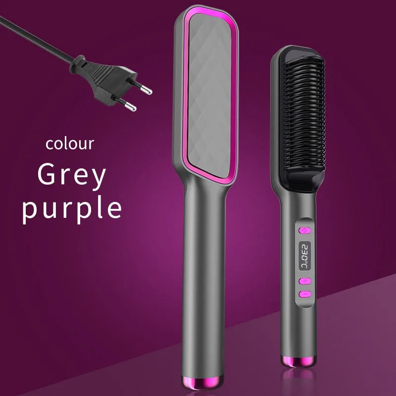 Lady Glams Electric Hot Comb Multi-functional Straight Hair Straightener Comb