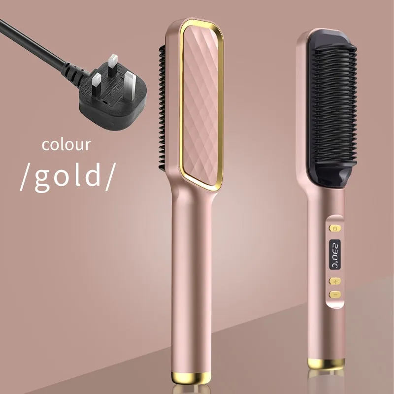 Lady Glams Electric Hot Comb Multi-functional Straight Hair Straightener Comb