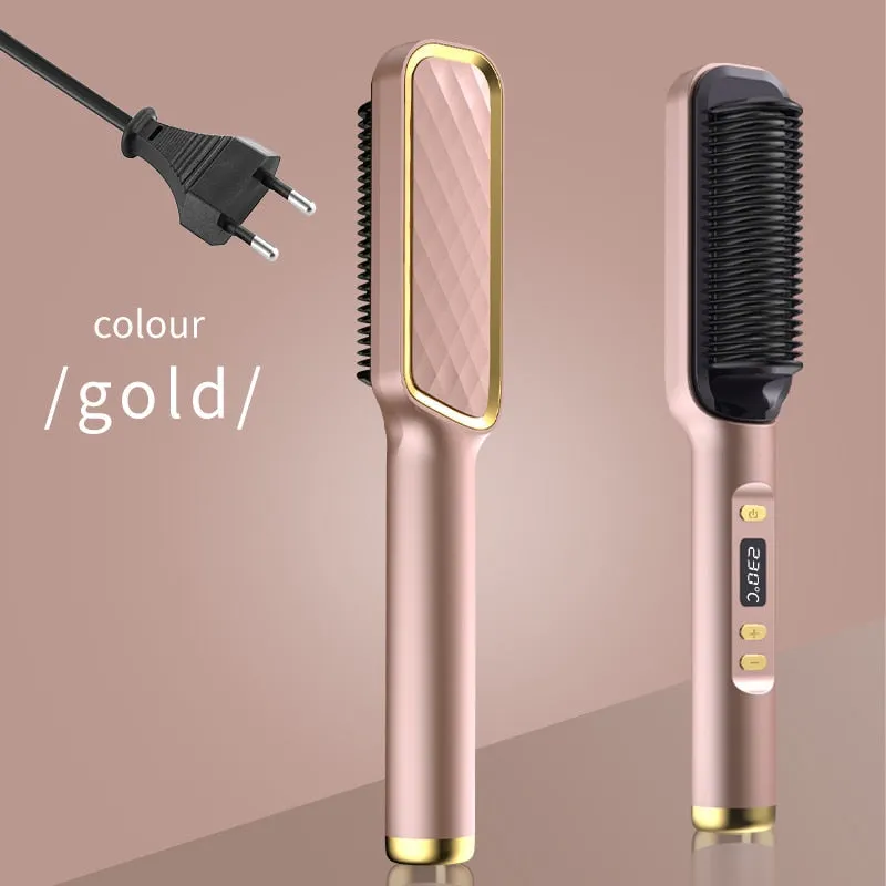 Lady Glams Electric Hot Comb Multi-functional Straight Hair Straightener Comb
