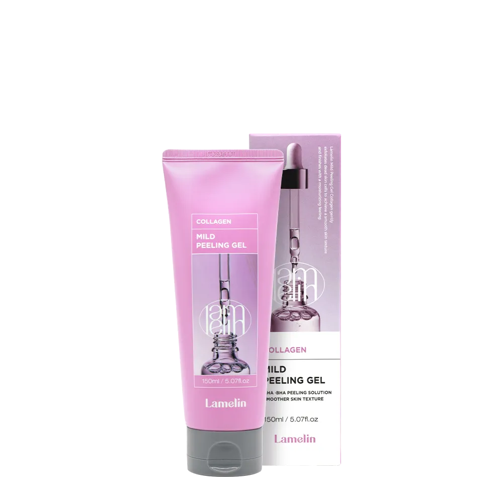 LAMELIN Mild Peeling Gel AHA BHA Peeling Solution Smoother Skin Texture Collagen