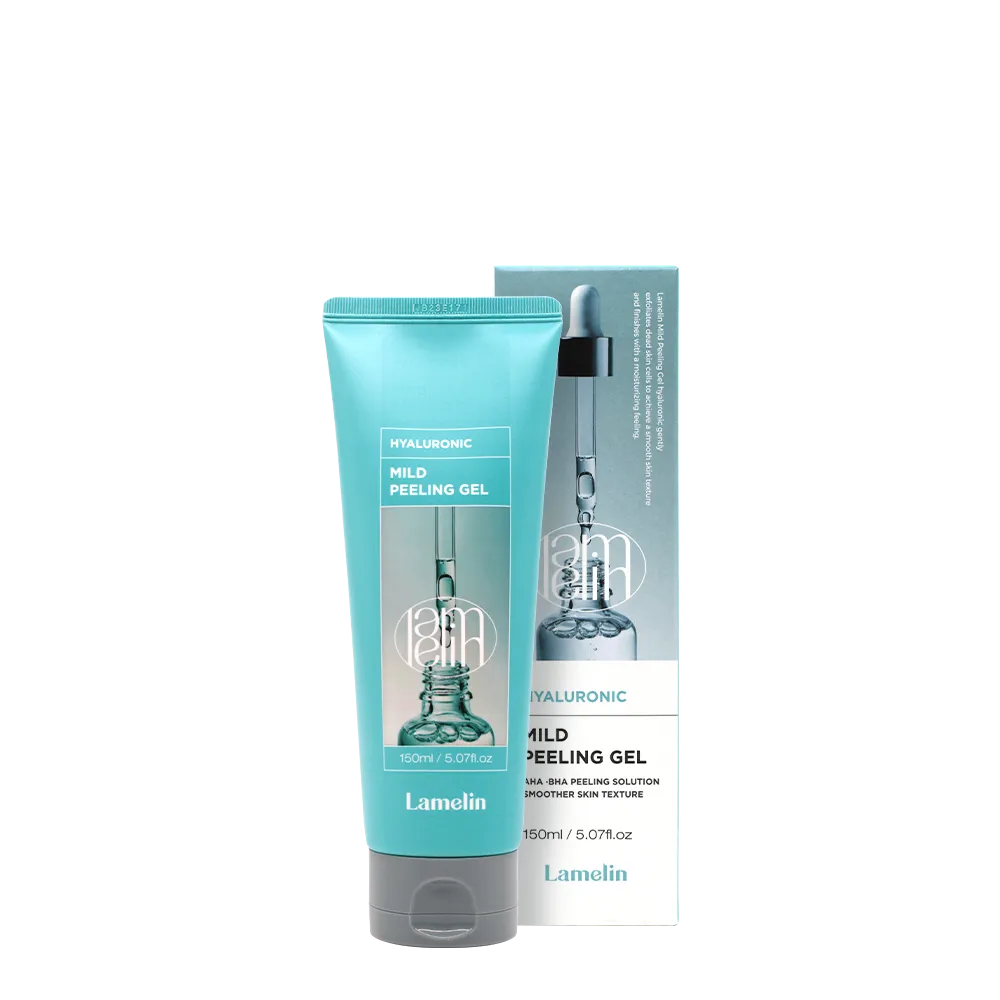 LAMELIN Mild Peeling Gel AHA BHA Peeling Solution Smoother Skin Texture Hyaluronic