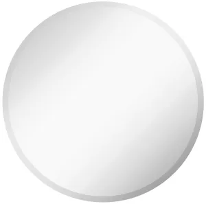 Large Simple Round 1 Inch Beveled Circle Wall Mirror Frameless 30 Inch Diameter Circular
