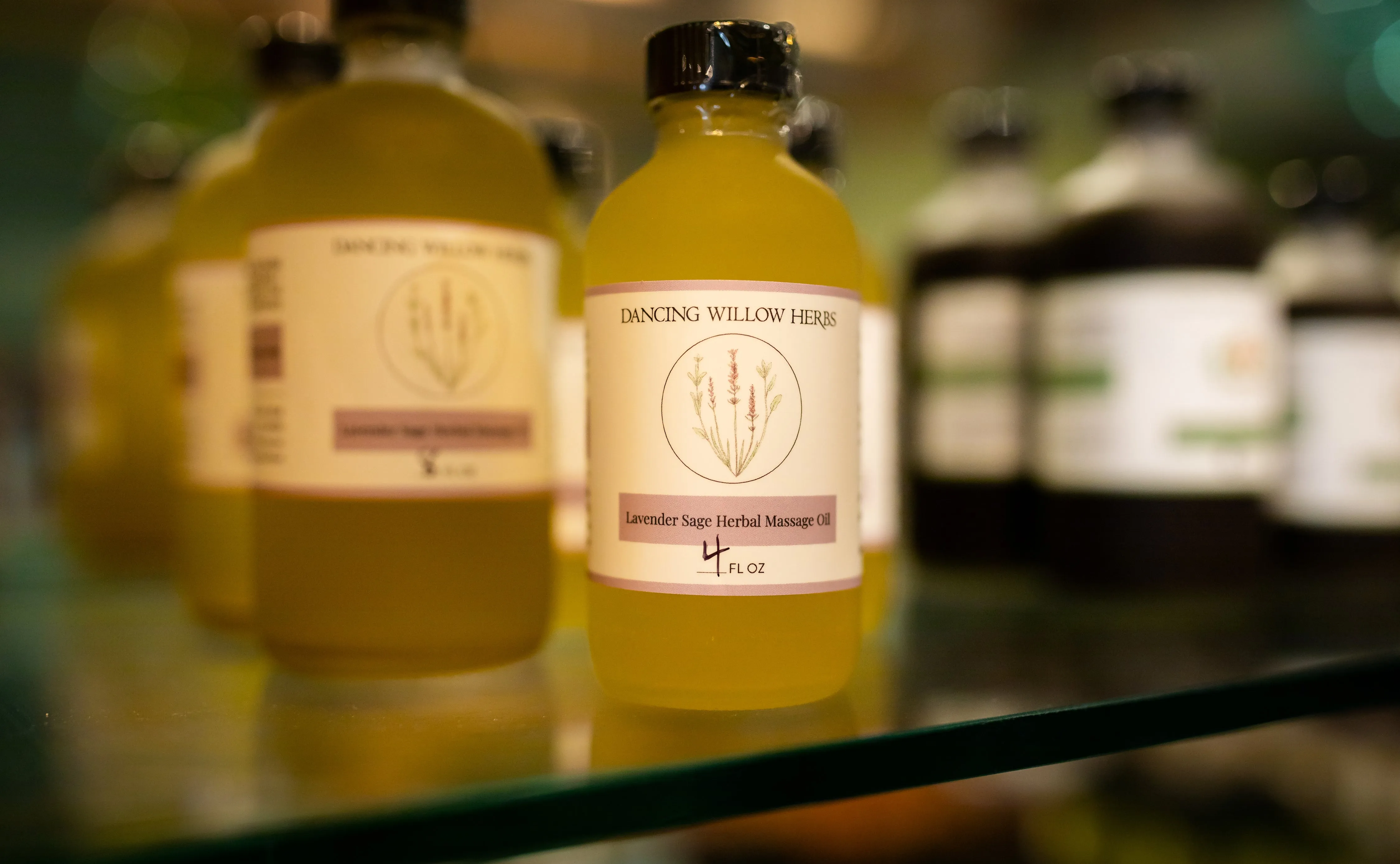 Lavender Sage Herbal Massage Oil