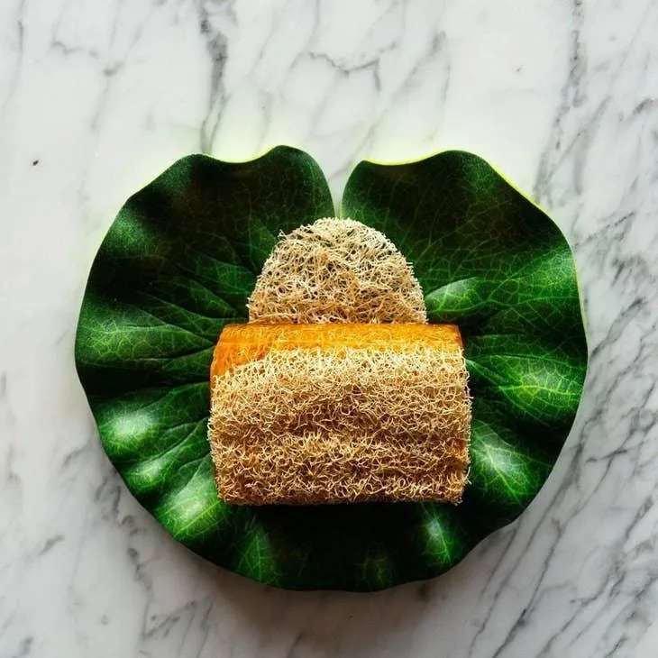 Lemon Soap with Loofah