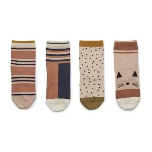 Liewood Silas Socks in Rose Multi Mix (4 pack)