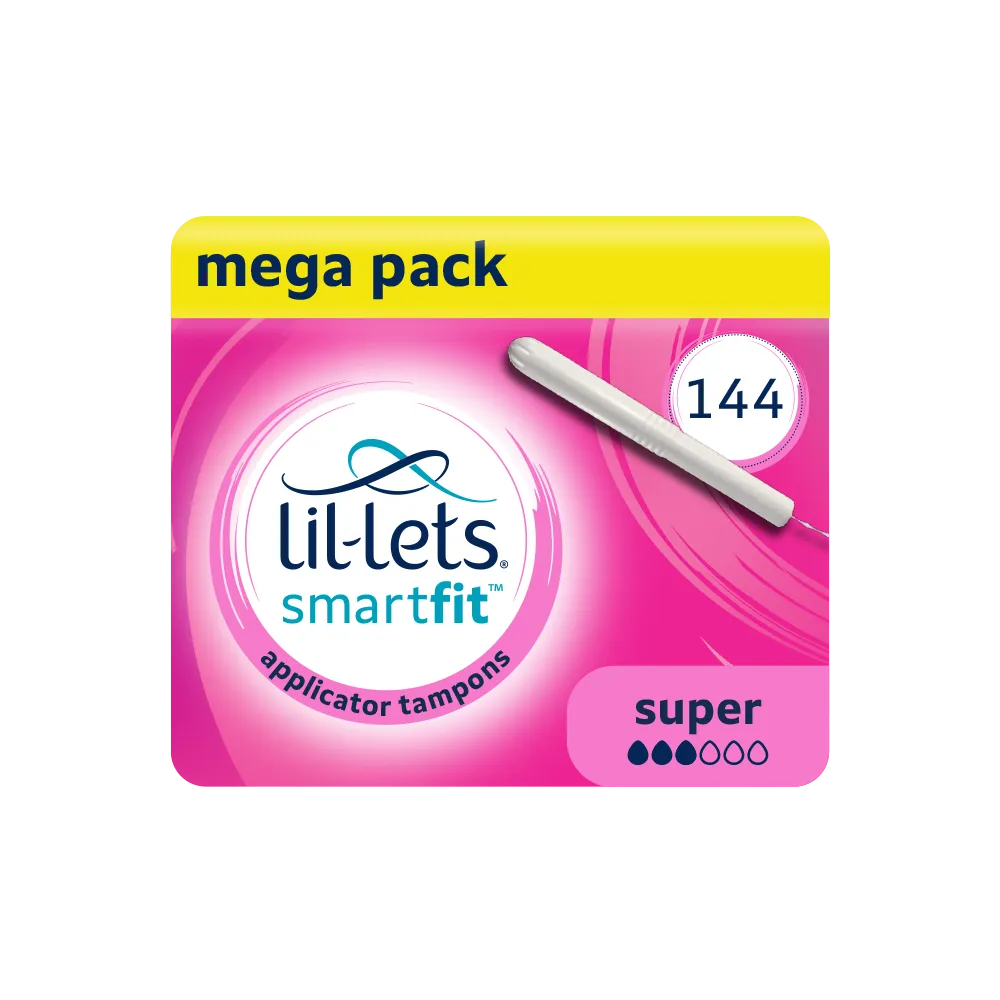 Lil-Lets Cardboard Super Applicator Tampons - Mega Pack x 144 Tampons