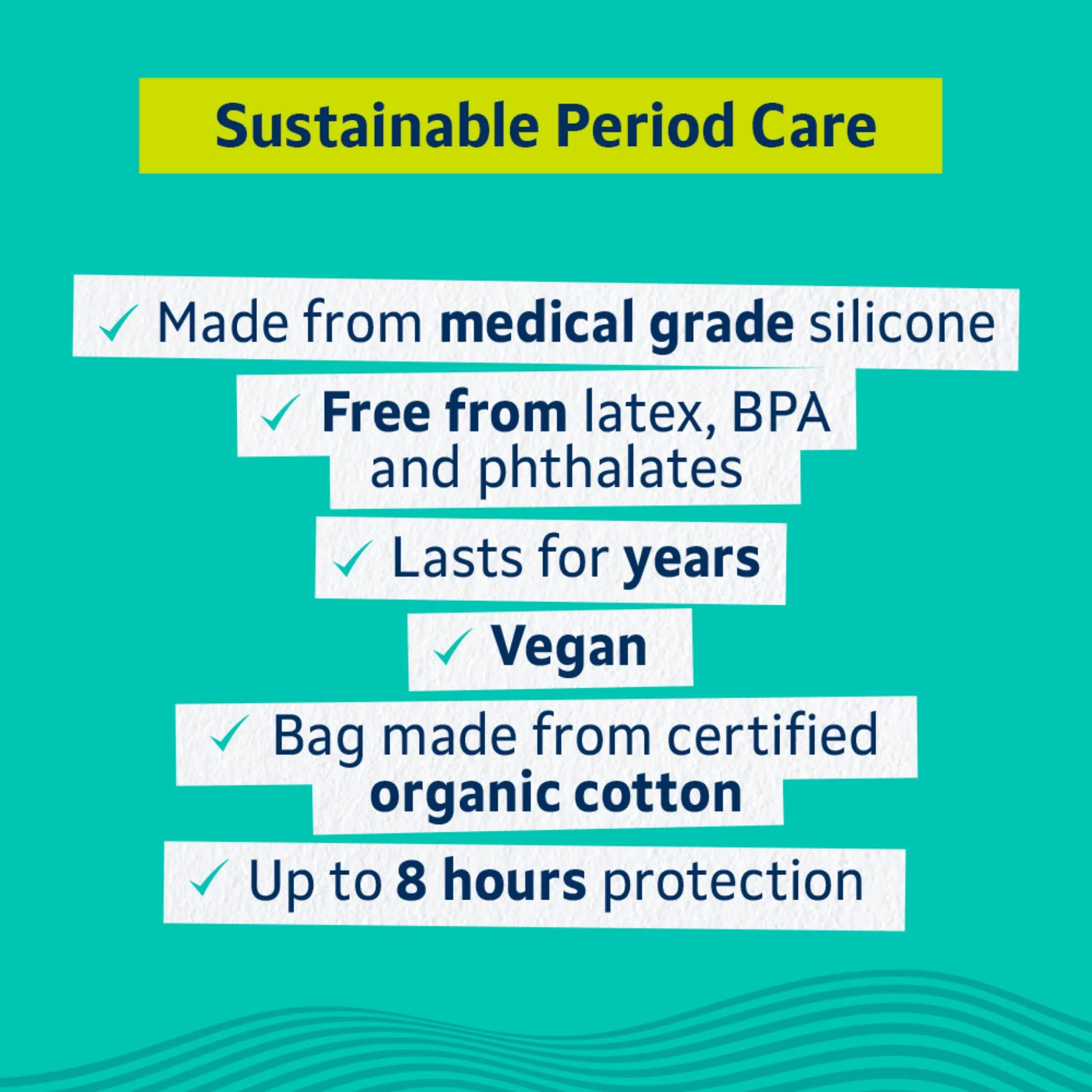 Lil-Lets Reusable Menstrual Cup - Size 1 - For those under 30yrs or Pre-birth.