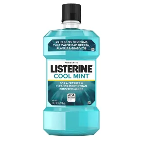 Listerine Antiseptic Mouthwash, Cool Mint, 1.5 Liters