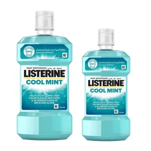 Listerine Daily Mouth Wash Cool Mint - 500ml   250ml