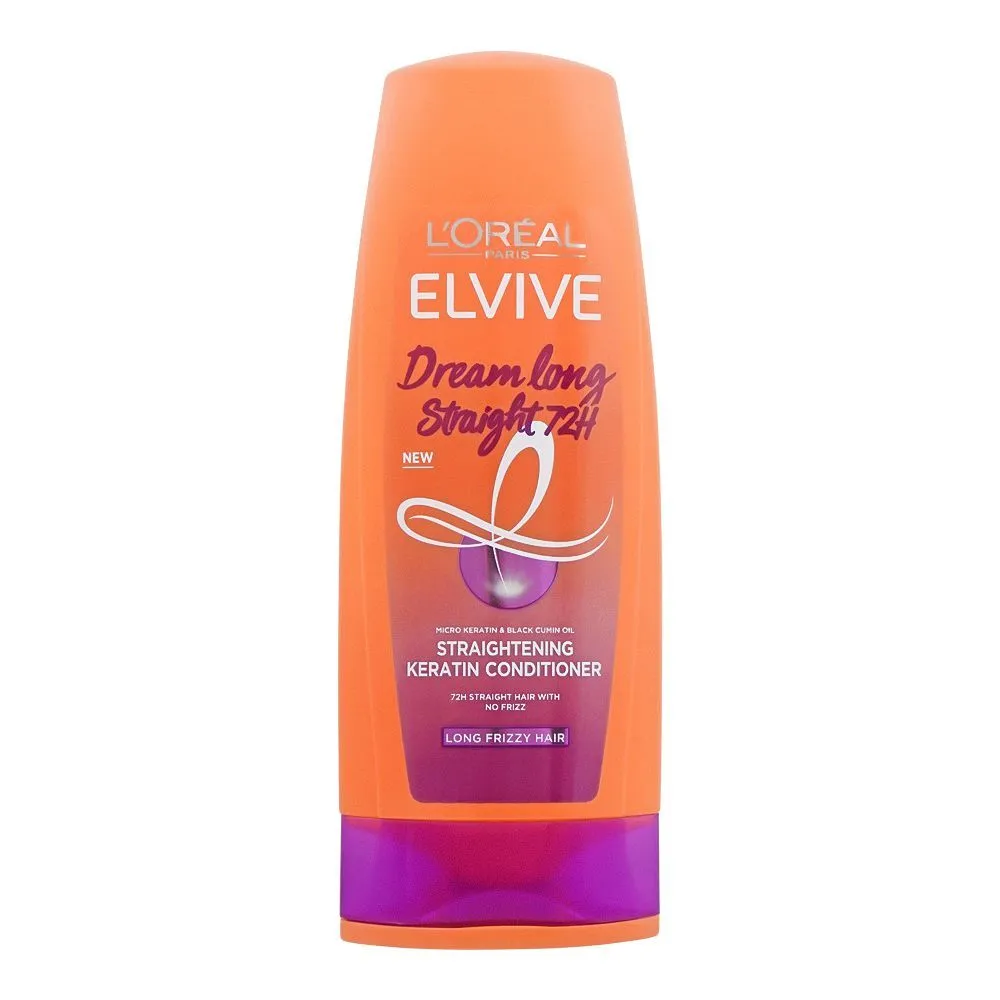 Loreal Paris Elvive Dream Long Straight 72H Straightening Keratin Conditioner, 175ml