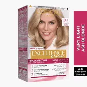 L'Oreal Paris Excellence Hair Color - 9.1 Very Light Ash Blonde