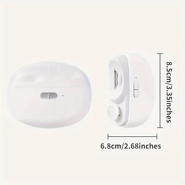 Low Noise Rechargeable 2 in 1 Electric Nail Clipper With LED Light For Suitable for All Ages Nail File Trimmer Grooming Kit