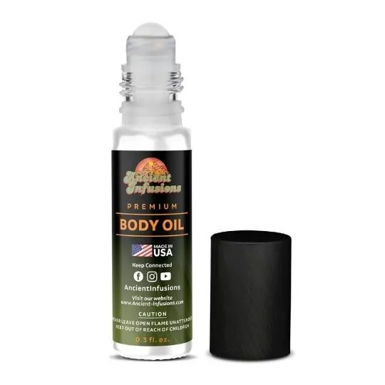 Luxury Aloe Vera Roll-On Perfume Body Oil by Ancient Infusions – Uncut & Alcohol-Free for Women and Men