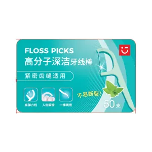 Macromolecule Thin Mint Dental Flossers (50 pcs×3 Packs)