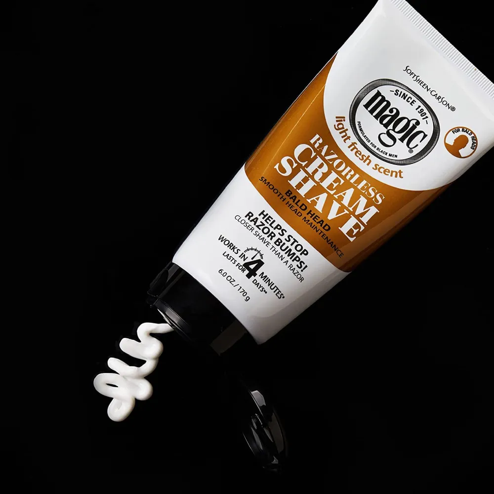Magic Bald Head Razorless Cream Shave 6 OZ