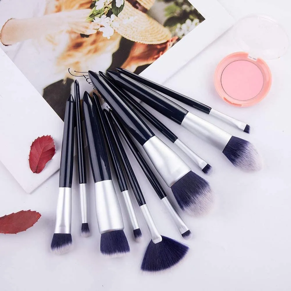 Makeup Brush Set-Professional Makeup Brushes Essential Cosmetics with Case 10 Sets of Makeup Brush Set Loose Powder Eyeshadow Brush Full Set of Beauty Tools with Bag Ideal gift