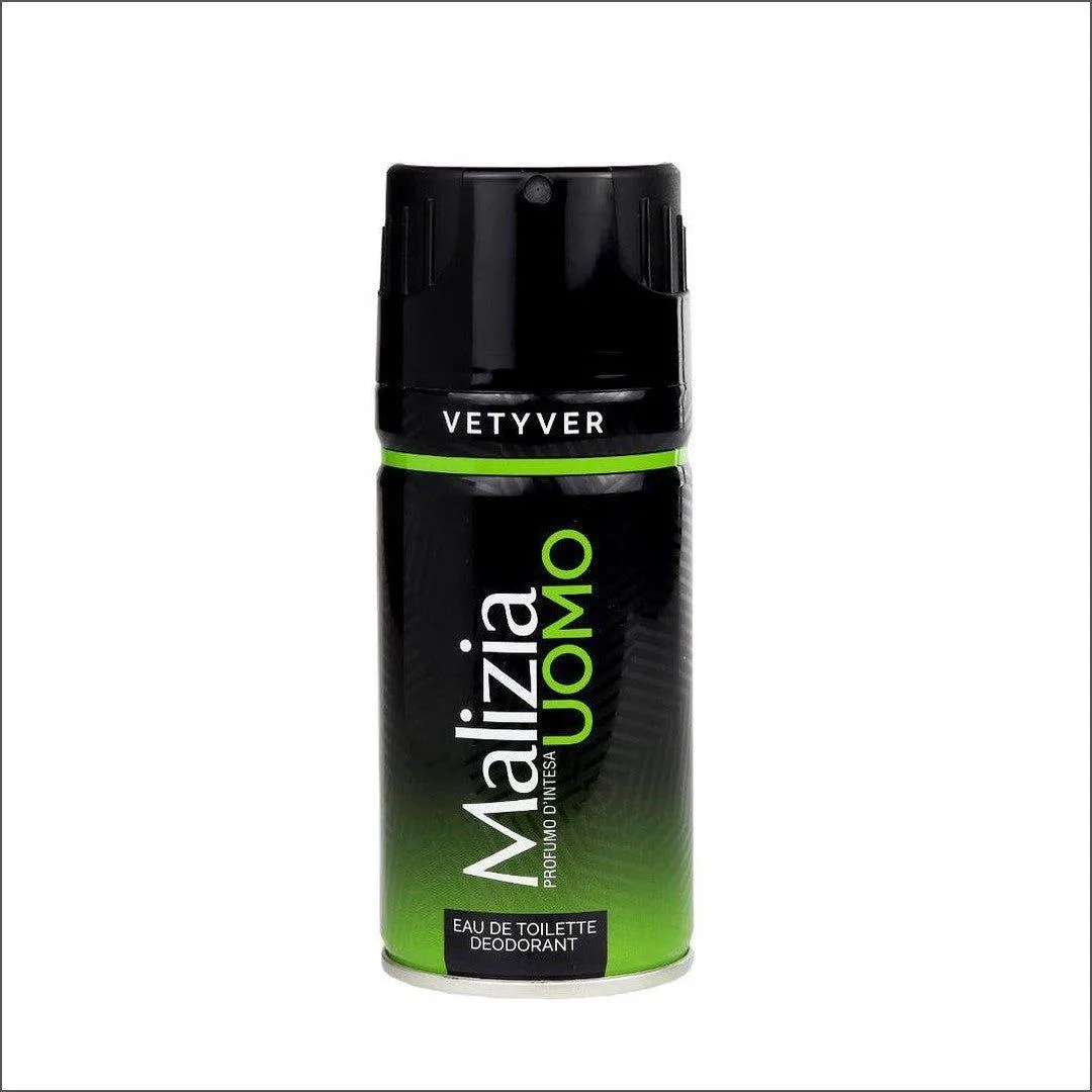 Malizia Uomo Vetyver Eau De Toilette Deodorant 150ml