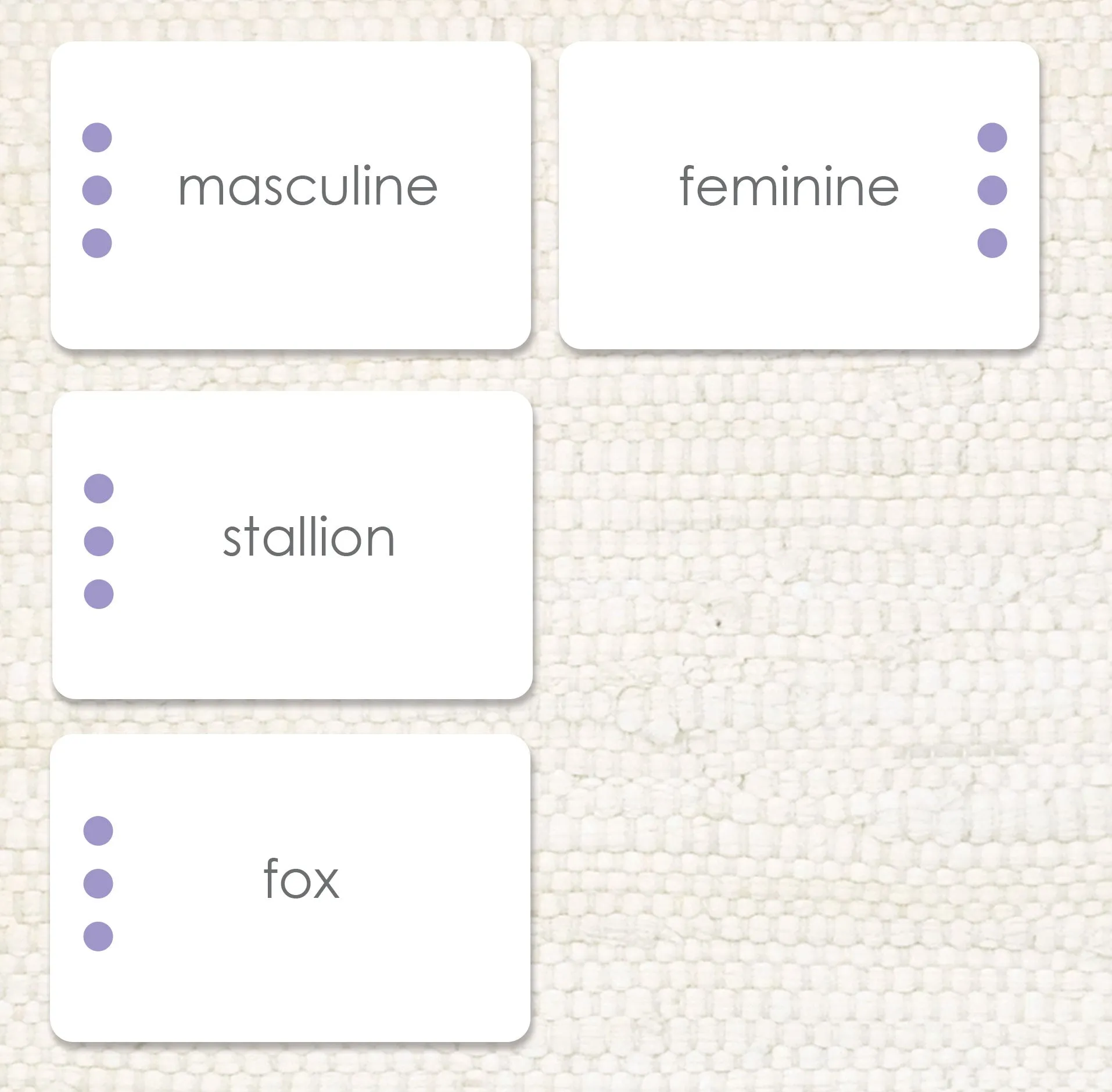 Masculine & Feminine