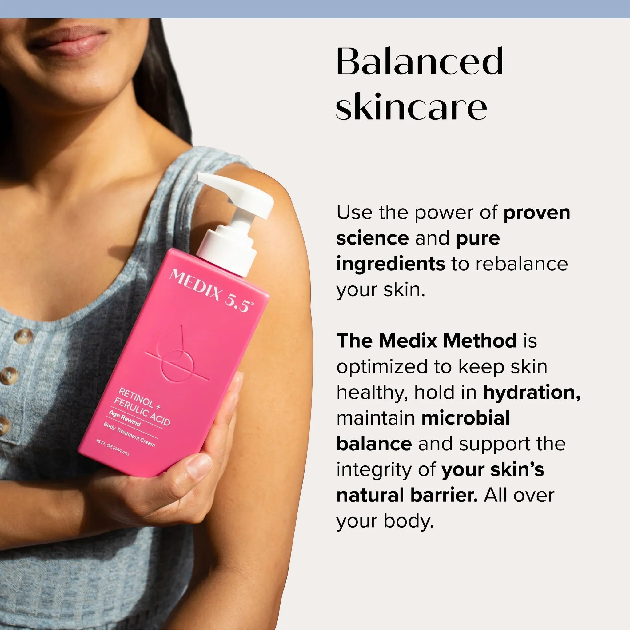 MEDIX 5.5 Retinol   Ferulic acid age rewind body treatment cream كريم الجسم بالريتينول   حمض الفيروليك من ميديكس