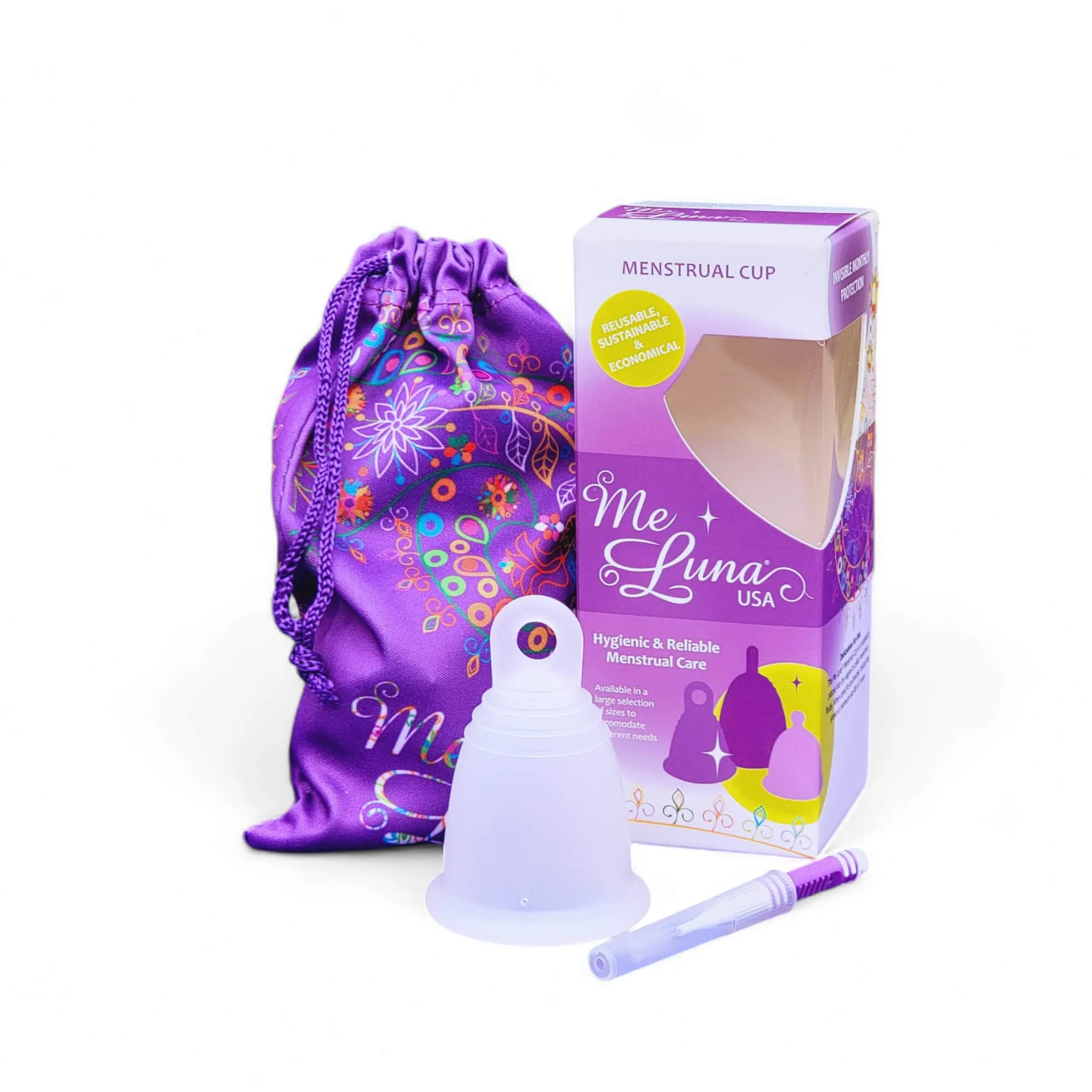 MeLuna Menstrual Cup (USA/FDA version), Ring Handle, SPORT
