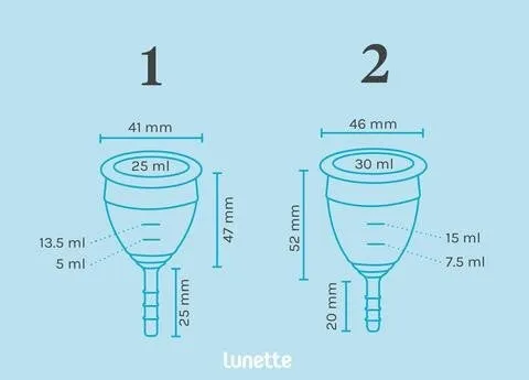 Menstrual Cup, Purple Size 1