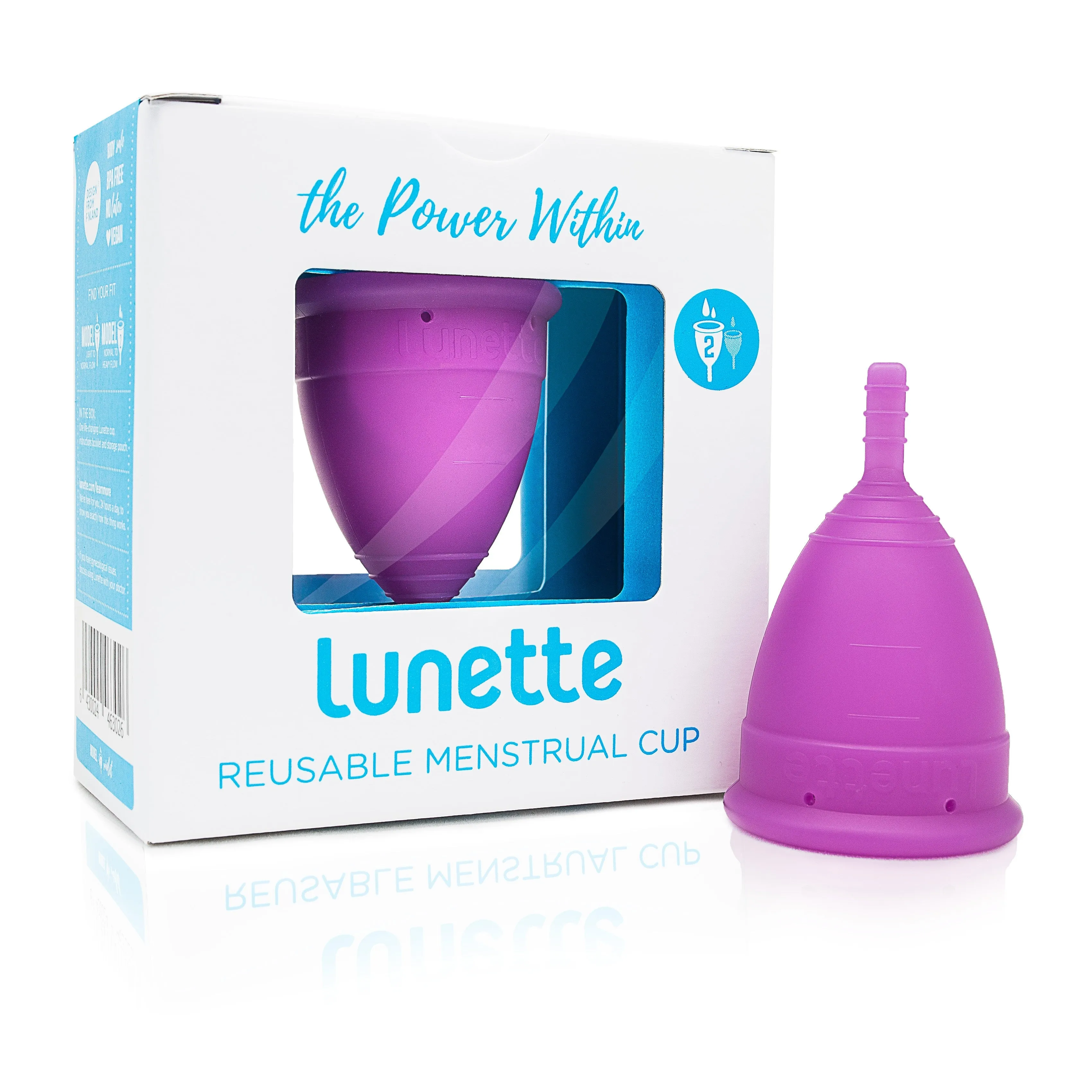 Menstrual Cup, Purple Size 2