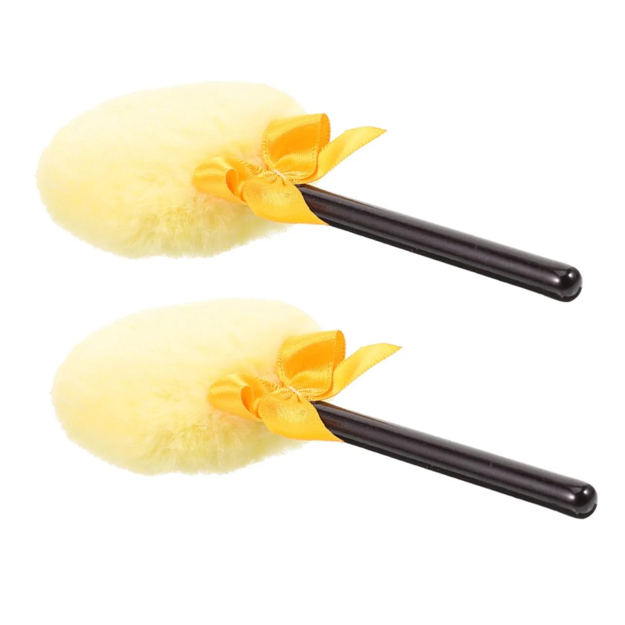 MERRYHAPY 2Pcs Fluffy Powder for Body Makeup Handheld Soft Powder Puff for Loose Body Powder Cosmetic Use Travel Friendly and Gentle Skin