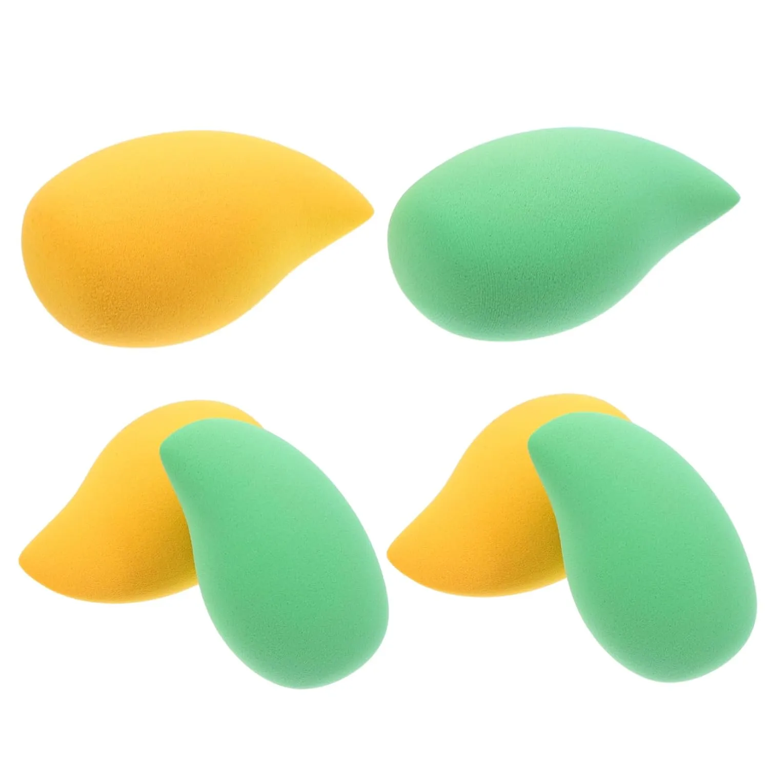 MERRYHAPY 6Pcs Shaped Makeup Sponges Cosmetic Powder for Wet Dry Application Soft Gentle Material for Blending Makeup Tool