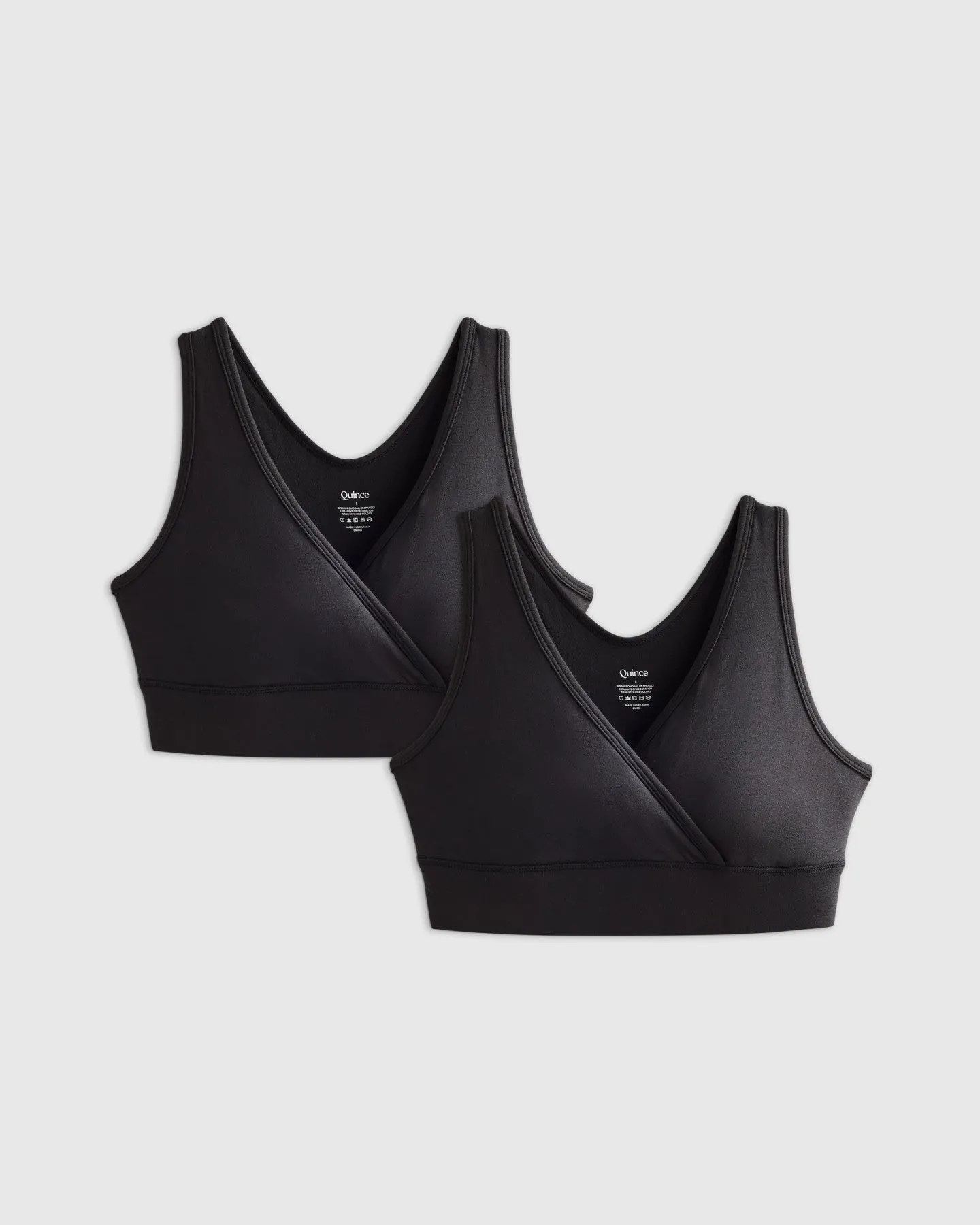 Micromodal Crossover Maternity & Postpartum Bralette (2-Pack)