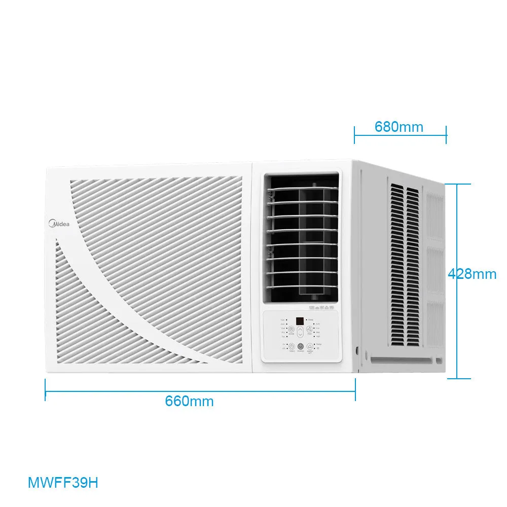 Midea Window Air Conditioner R32 AC  Refrigerated Windows Box Heating and Cooling MWFF39H Cooling 3.9 kW Heating 3.5 KW / MWFF53H Cooling 5.4 kW Heating 4.78 kW