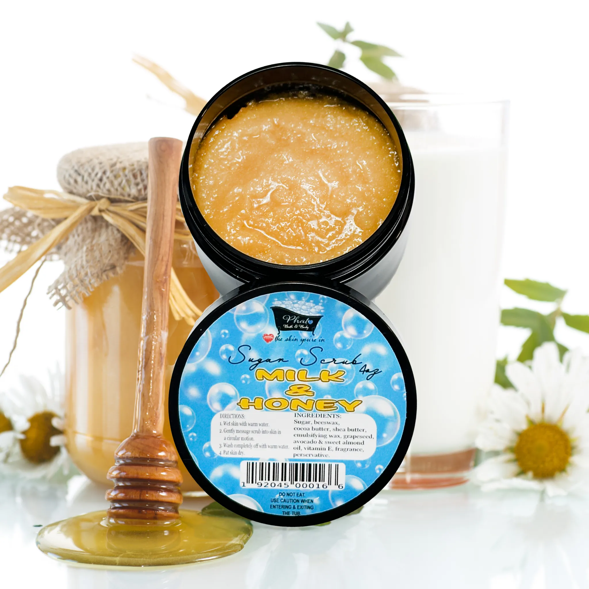 Milk and Honey Whipped Shea Sugar Scrub Cocoa Butter Vitamin E 4 oz
