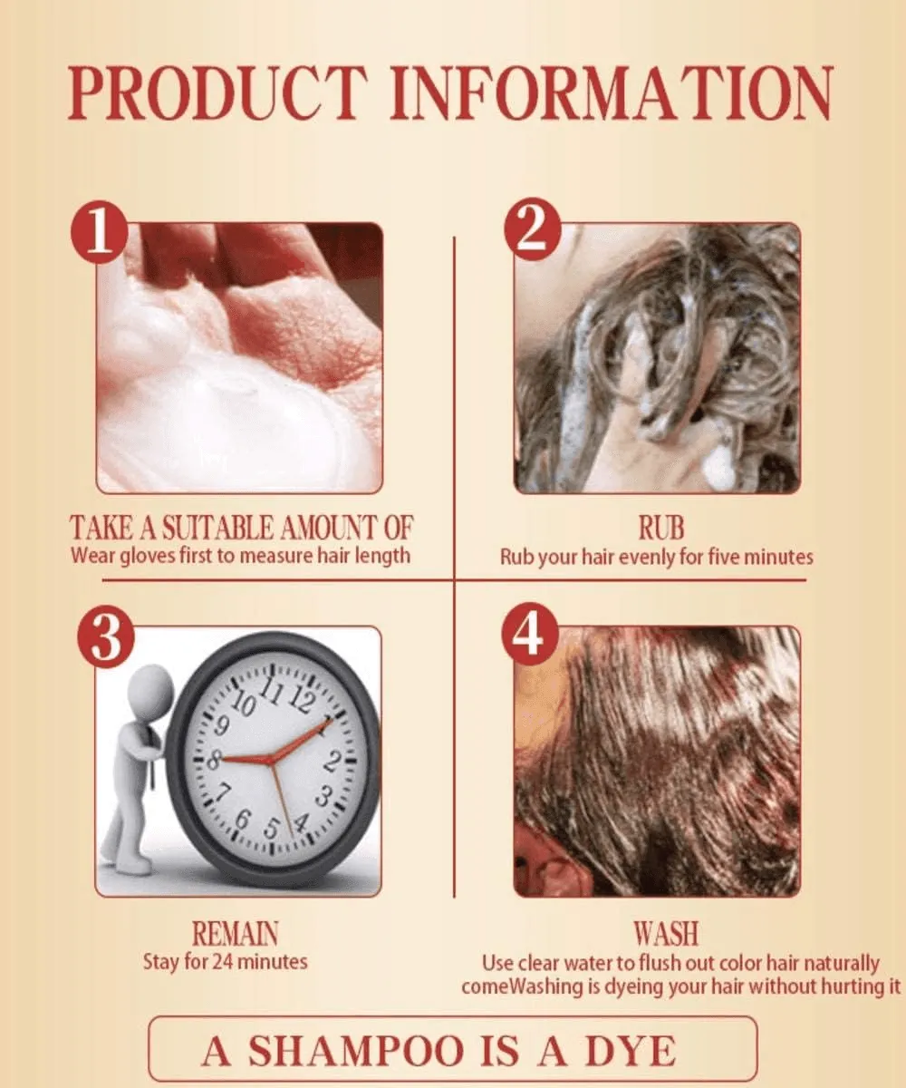 Mokeru Protein Queen Argan OIl Hair Dye Color Shampoo - 500ml