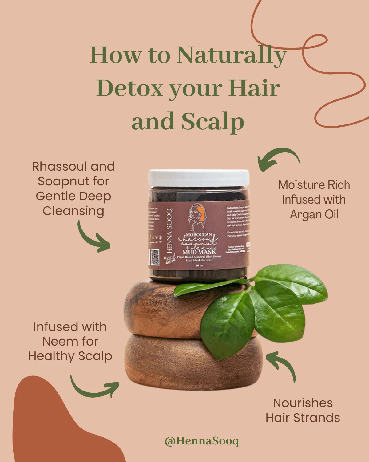 Moroccan Rhassoul   Soapnut   Neem Mud Mask