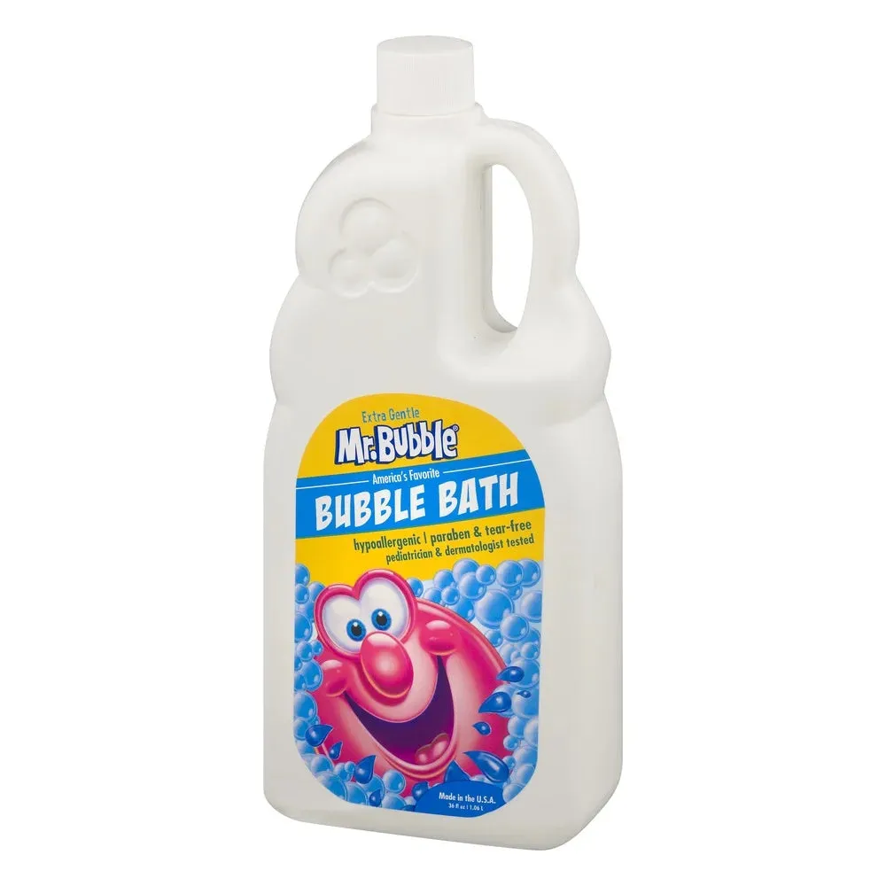 Mr. Bubble Extra Gentle Bubble Bath, Dye and Fragrance Free, 36 fl oz