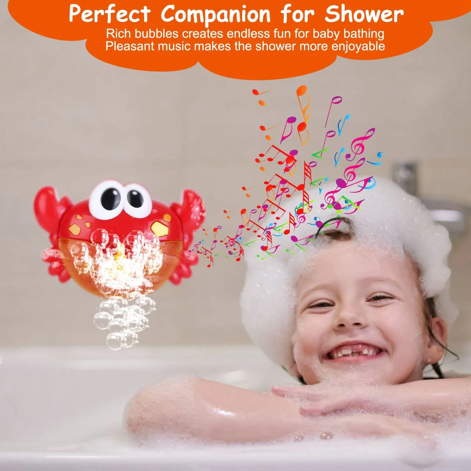Musical Bubble Bath Maker for Bathtubs Toddler Bubble Machine