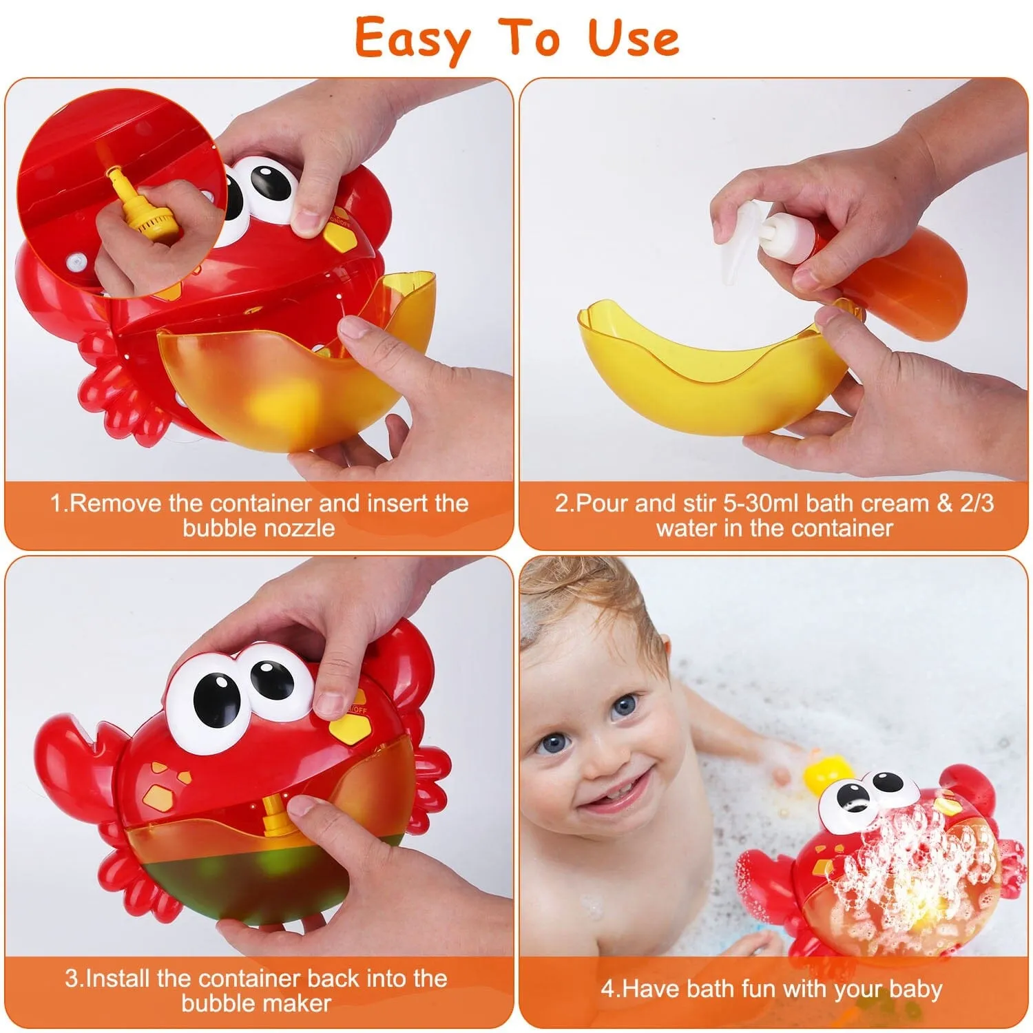 Musical Bubble Bath Maker for Bathtubs Toddler Bubble Machine