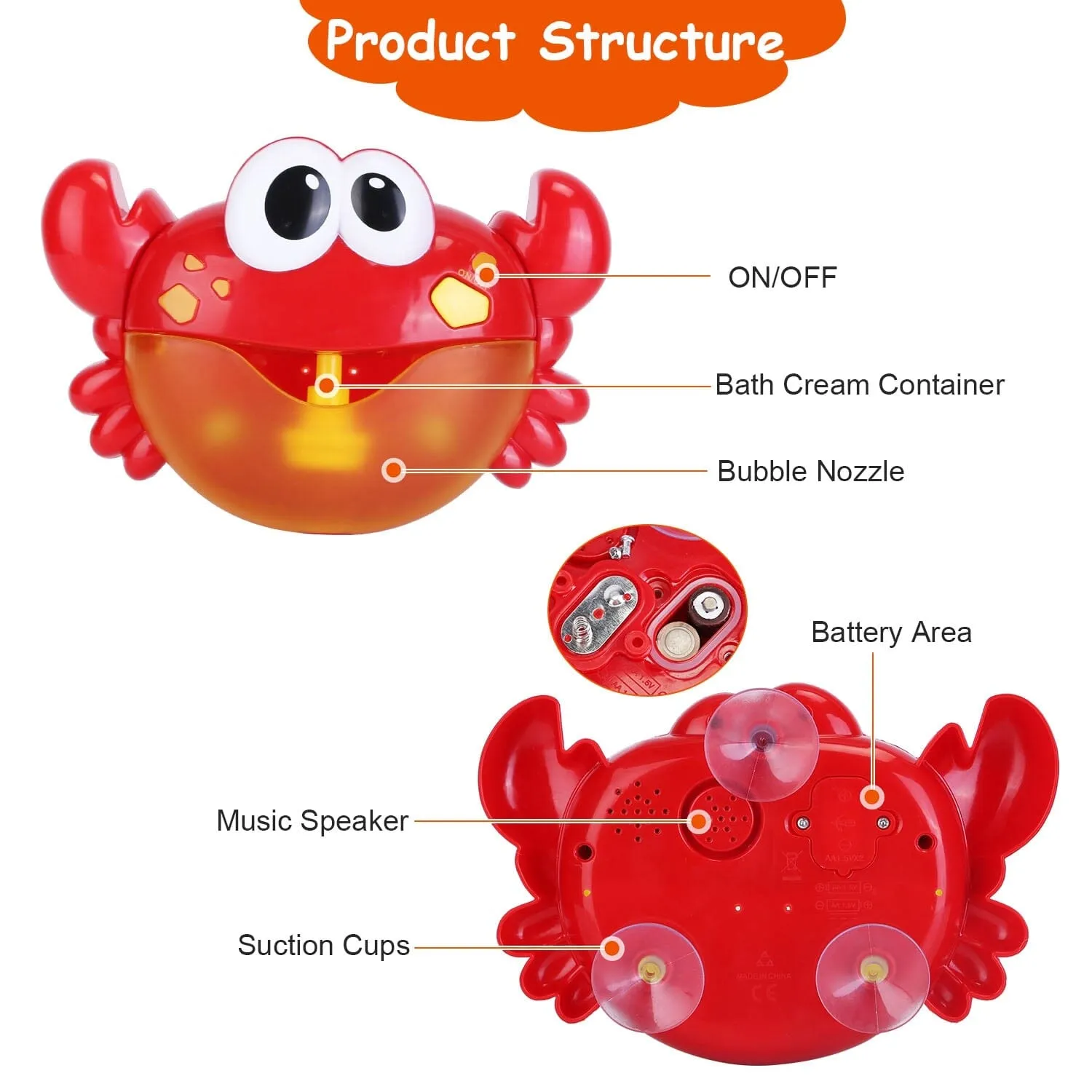 Musical Bubble Bath Maker for Bathtubs Toddler Bubble Machine