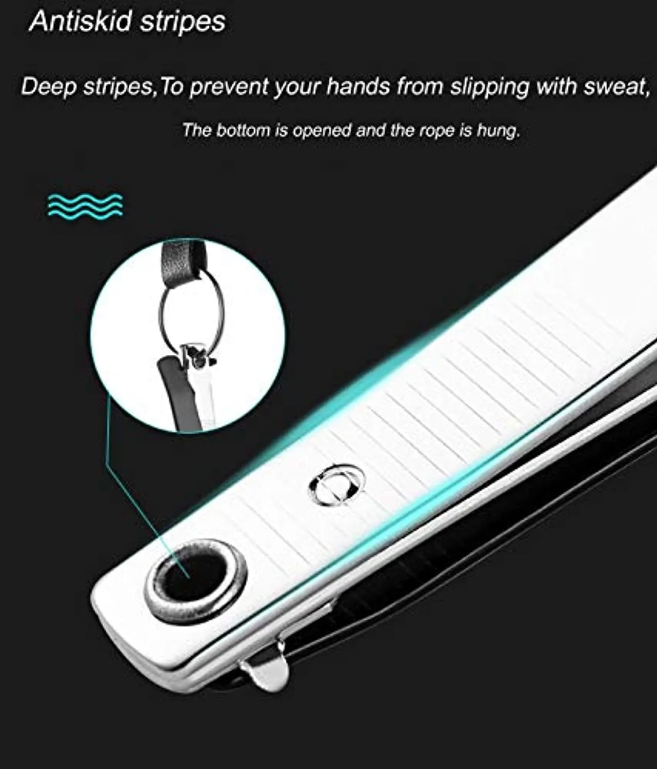 Nail Clippers Set（3pcs), Sharp Stainless Steel Fingernail & Toenail Cutter with Nail File (Large Medium Small）