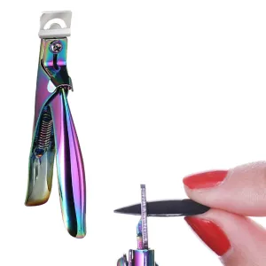 Nail Scissor False Nail Clipper Acrylic Nail Tips Cutter Manicure Tool Multicolor
