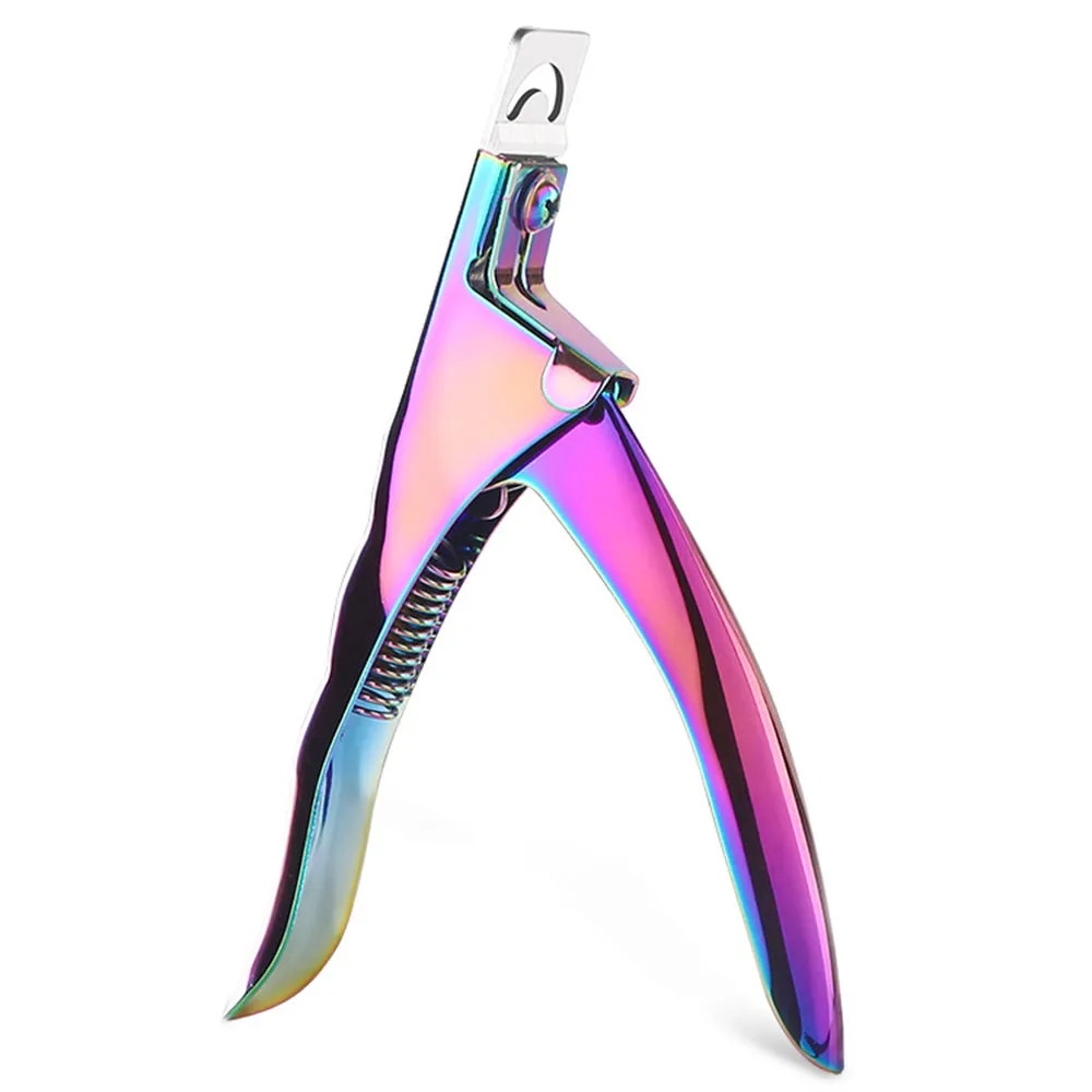 Nail Scissor False Nail Clipper Acrylic Nail Tips Cutter Manicure Tool Multicolor