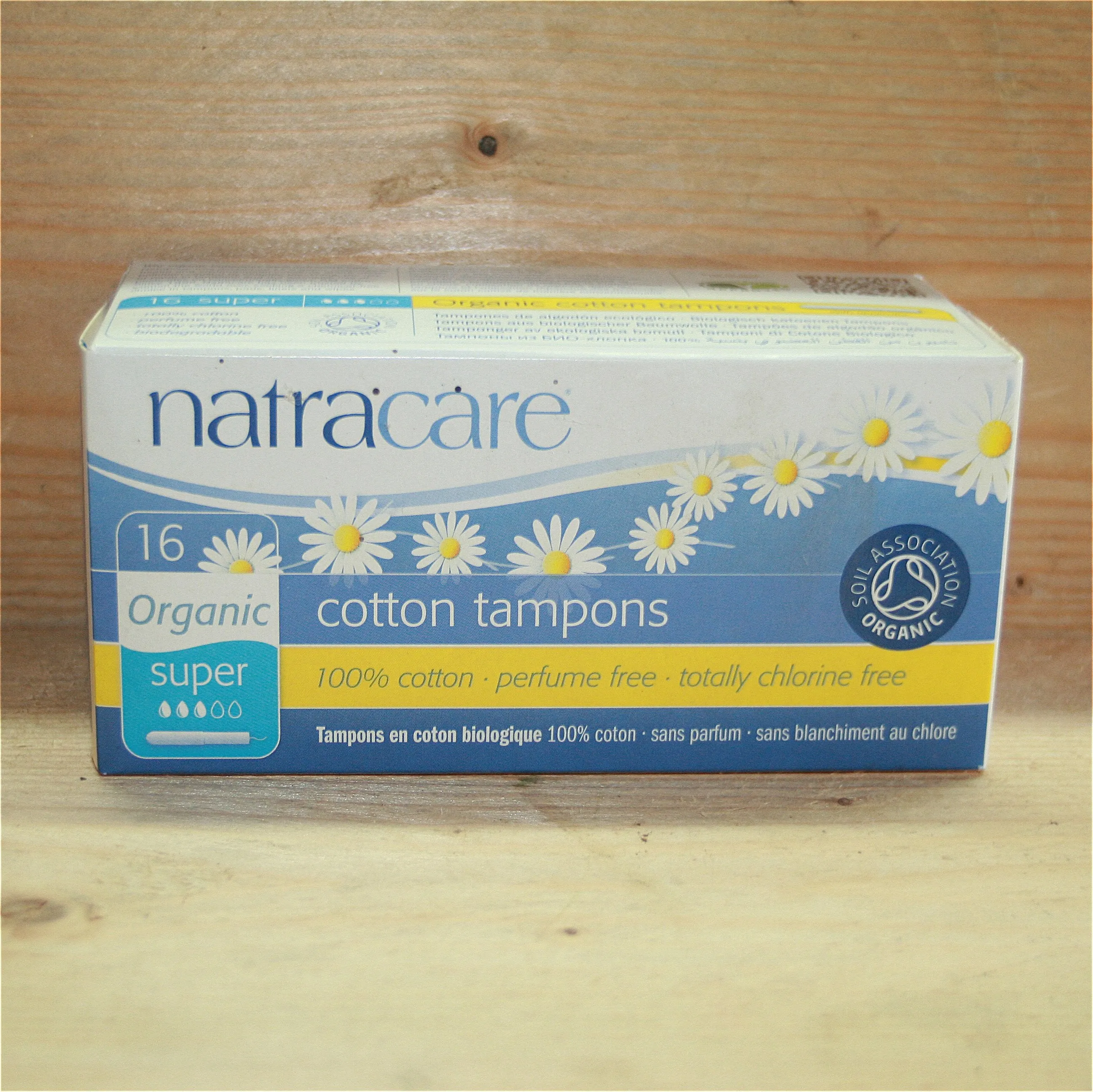Natracare 16 Cotton Applicator Tampons Super
