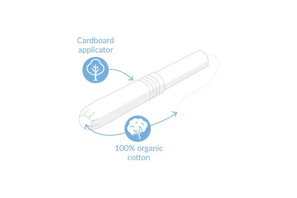 Natracare® Super Organic Cotton Tampons with Applicator