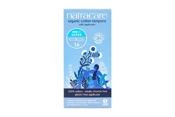 Natracare® Super Organic Cotton Tampons with Applicator