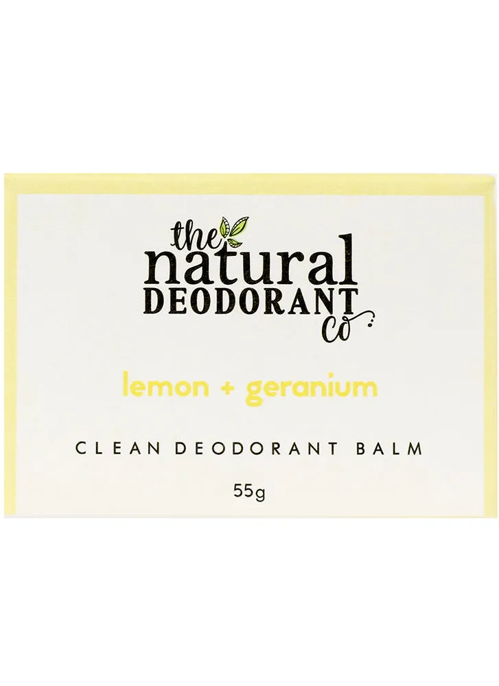 Natural Deodorant Co Clean Deodorant Balm Lemon Geranium
