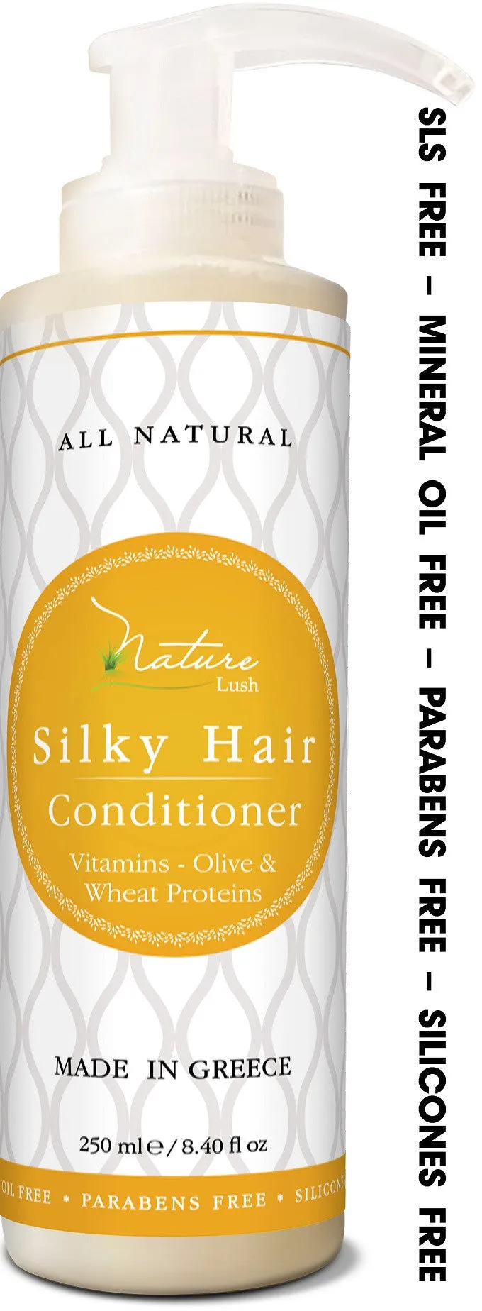 Nature Lush Organic Olive Silky Hair Conditioner - Sulfate Free Treatment